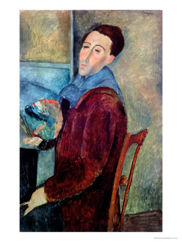 Self Portrait, 1919 - Amedeo Modigliani Paintings
